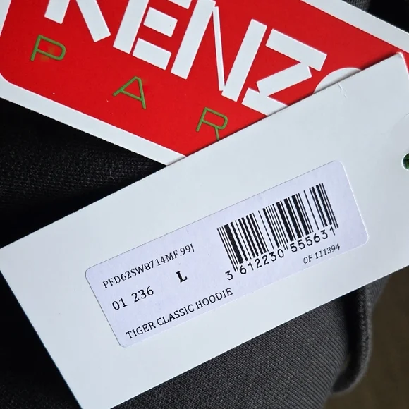 Kenzo Black Tiger Hoodie - Picture 7 of 8